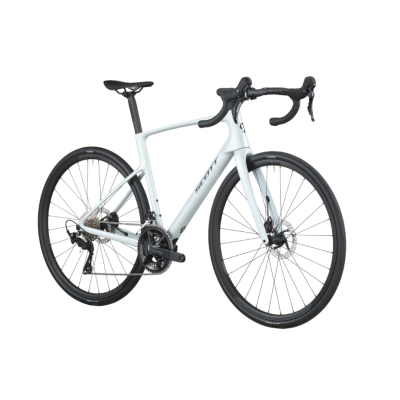 Vélo course 700 carbone - SCOTT 2027 Addict 50 Cumulus White - Blanc cumulus décor noir: 2x12v