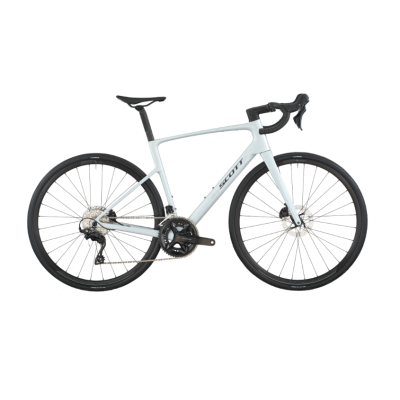 Vélo course 700 carbone - SCOTT 2027 Addict 50 Cumulus White - Blanc cumulus décor noir: 2x12v