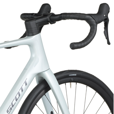 Vélo course 700 carbone - SCOTT 2027 Addict 50 Cumulus White - Blanc cumulus décor noir: 2x12v