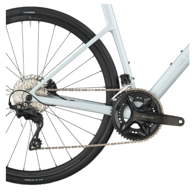 Vélo course 700 carbone - SCOTT 2027 Addict 50 Cumulus White - Blanc cumulus décor noir: 2x12v