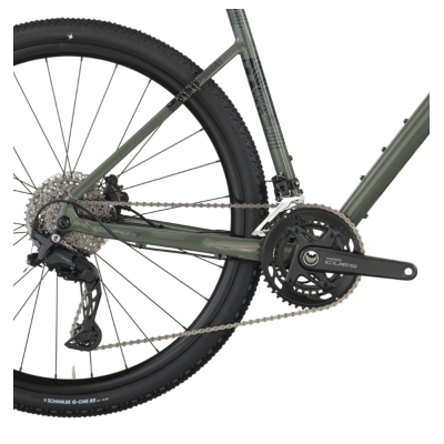 Vélo gravel 700 alu - SCOTT 2026 Speedster Gravel 20 Wenge Green - Vert Wenge décor  noir : 2x10v