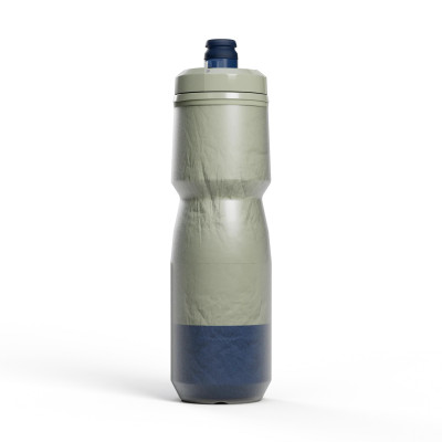 Bidon isotherme - CAMELBAK Podium Chill 0.7 Litre - kaki clair décor bleu