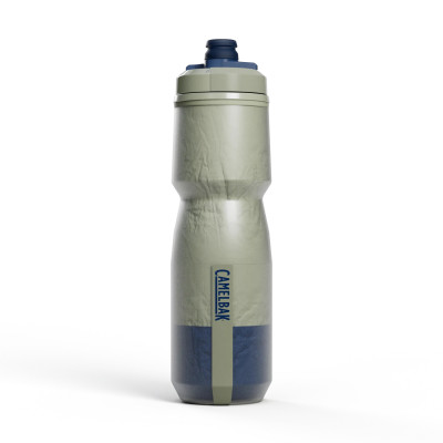 Bidon isotherme - CAMELBAK Podium Chill 0.7 Litre - kaki clair décor bleu