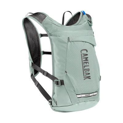 Sac hydratation route - gravel et vtt - CAMELBAK Chase Adventure 8 Vest - vert clair décor gris
