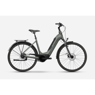 Vélo électrique vtc unisexe 28p alu - WINORA 2026 Tria R8F Low 500 - Steeple Grey gris brillant : 63mm