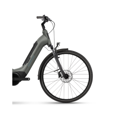Vélo électrique vtc unisexe 28p alu - WINORA 2026 Tria R8F Low 500 - Steeple Grey gris brillant : 63mm