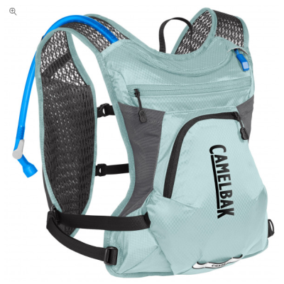 Sac hydratation route - gravel et vtt - CAMELBAK Chase Bike Vest - vert bleu décor noir