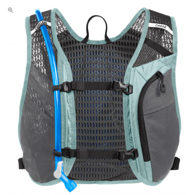Sac hydratation route - gravel et vtt - CAMELBAK Chase Bike Vest - vert bleu décor noir