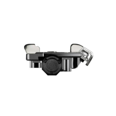 Pédales LOOK gravel cyclo X-One-G Max noir décor blanc, Simple Face,