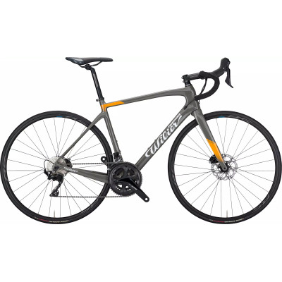 Vélo course 700 carbon WILIER 2025 GTR Team Disc 105 - rouge décor blanc et noire