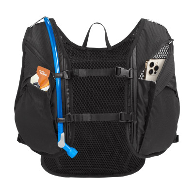 Sac hydratation route gravel et vtt - CAMELBAK Women Chase Race 4 Vest - noir décor gris argent