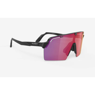 Lunettes route gravel vtt - RUDY PROJECT Spinshield Pro - noir décor rouge et violet