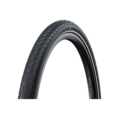 Pneu 28/29p SCHWALBE route vtc Motion Big Apple HS632 E25 noir flancs noirs