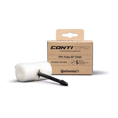 Chambre à air CONTINENTAL gravel vtt TPU Tube 29 SV60 40/60 polyuréthane clair