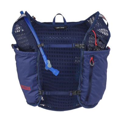 Sac hydratation trail et vélo - CAMELBAK Circuit Run Vest 7 - bleu marine décor rouge