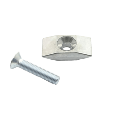 Plaque supèrieure ESGE alu Argent 26x53mm