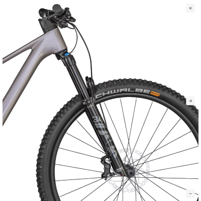 Vélo VTT 29p carbone - SCOTT 2024 Contessa Spark 910 - Gris décor noir : 130/120mm