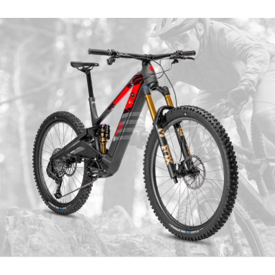Vélo VTT électrique 29/27.5 carbone ROTWILD 2027 Enduro R.EX900 FS Ultra 864 - Anthracite décor noir et rouge: 160/150