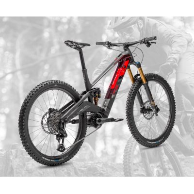 Vélo VTT électrique 29/27.5 carbone ROTWILD 2027 Enduro R.EX900 FS Ultra 864 - Anthracite décor noir et rouge: 160/150