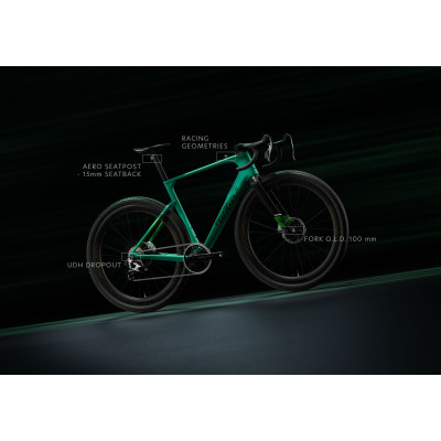 Vélo gravel 700 carbone - WILIER 2027 Rave SLR ID2 AXS PM 1x13 - V14 Couleur Team The Grip : 1x13v