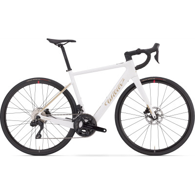 Vélo à assistance électrique course carbon - WILIER 2027 Garda Hybrid 105 DI2 250 - Y27 Blanc décor argent: 2x12v
