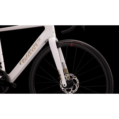 Vélo à assistance électrique course carbon - WILIER 2027 Garda Hybrid 105 DI2 250 - Y27 Blanc décor argent: 2x12v