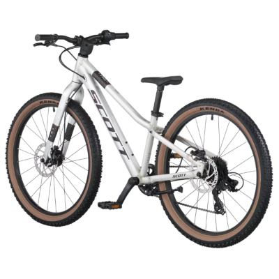 Vélo VTT enfant 9 à 12 ans alu 24p - SCOTT 2027 Scale 400 Rigid - argent mat décor noir : fourche rigide