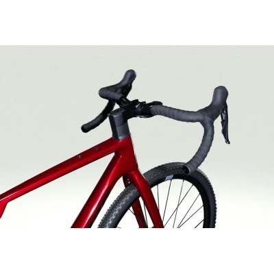 Vélo gravel 700 carbon - LAPIERRE 2026 CrossHill CF 6.0 - Strong Ruby Red