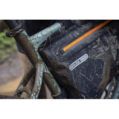 Sacoche de cadre ORTLIEB pvc Frame Pack noir décor orange