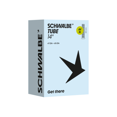 Chambre à air SCHWALBE vélo Standart AV2L VS butyl noire,