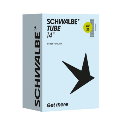 Chambre à air SCHWALBE vélo Standart AV2L VS butyl noire,