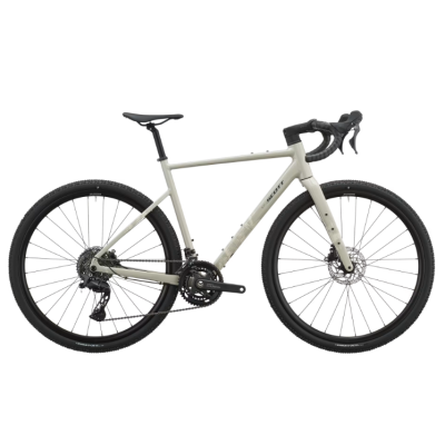 Vélo gravel 700 alu - SCOTT 2027 Speedster Gravel 30 Agate Grey - Gris clair décor blanc et noir : 1x10v