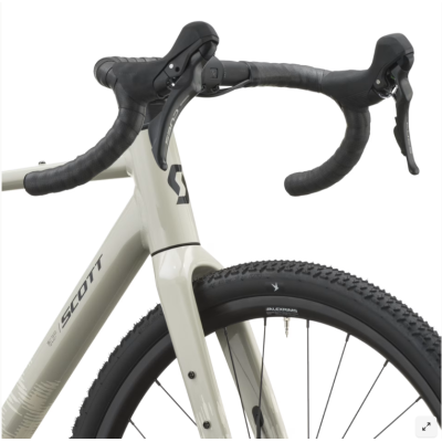 Vélo gravel 700 alu - SCOTT 2027 Speedster Gravel 30 Agate Grey - Gris clair décor blanc et noir : 1x10v
