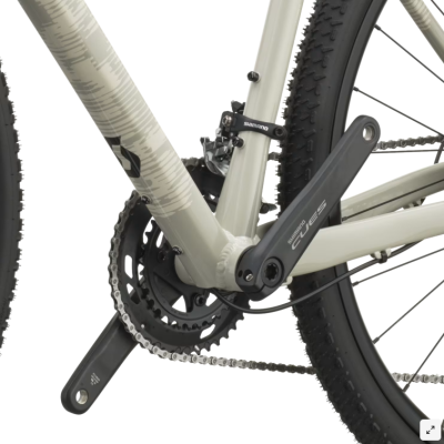 Vélo gravel 700 alu - SCOTT 2027 Speedster Gravel 30 Agate Grey - Gris clair décor blanc et noir : 1x10v