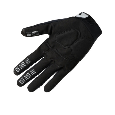 Gants longs vtt - FOX Ranger Gel Roughcut - noir logo blanc