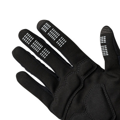 Gants longs vtt - FOX Ranger Gel Roughcut - noir logo blanc