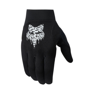 Gants longs vtt - FOX Ranger Gel Roughcut - noir logo blanc