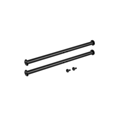 Supports tiges latérales TOPEAK alu arrière Zi Rak Pannier Bar noir
