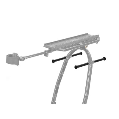 Supports tiges latérales TOPEAK alu arrière Zi Rak Pannier Bar noir