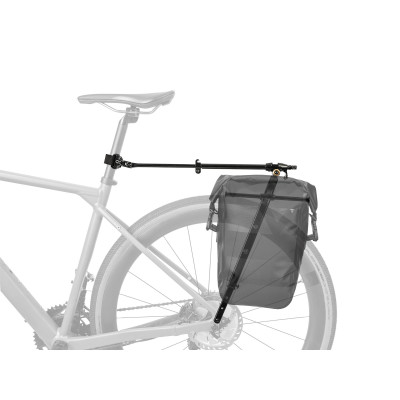 Supports tiges latérales TOPEAK alu arrière Zi Rak Pannier Bar noir