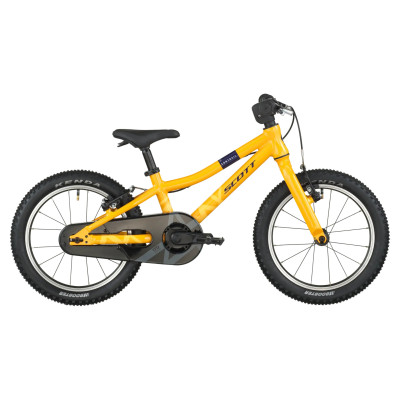 Vélo VTT enfant 3 à 6 ans 16p alu SCOTT Contrail 160 V-brake Mimosa Yellow - Jaune orangé décor jaune et noir : 1x1v