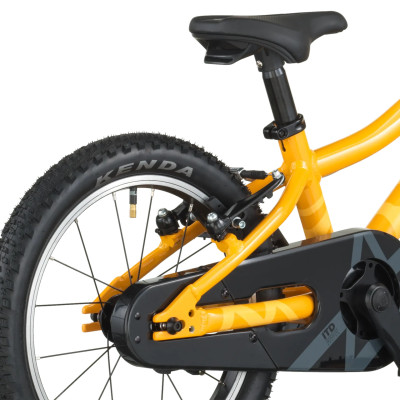 Vélo VTT enfant 3 à 6 ans 16p alu SCOTT Contrail 160 V-brake Mimosa Yellow - Jaune orangé décor jaune et noir : 1x1v