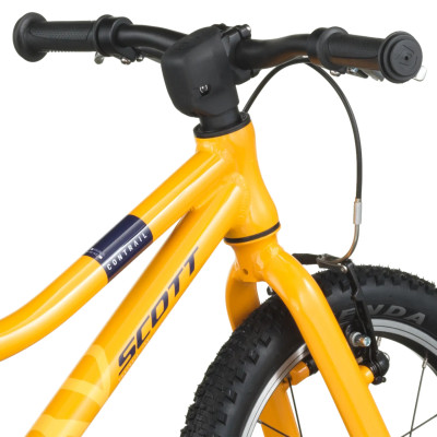 Vélo VTT enfant 3 à 6 ans 16p alu SCOTT Contrail 160 V-brake Mimosa Yellow - Jaune orangé décor jaune et noir : 1x1v
