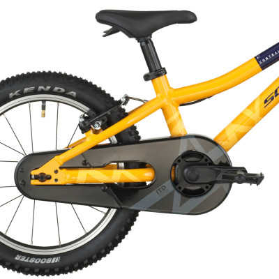Vélo VTT enfant 3 à 6 ans 16p alu SCOTT Contrail 160 V-brake Mimosa Yellow - Jaune orangé décor jaune et noir : 1x1v