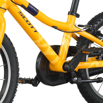 Vélo VTT enfant 3 à 6 ans 16p alu SCOTT Contrail 160 V-brake Mimosa Yellow - Jaune orangé décor jaune et noir : 1x1v