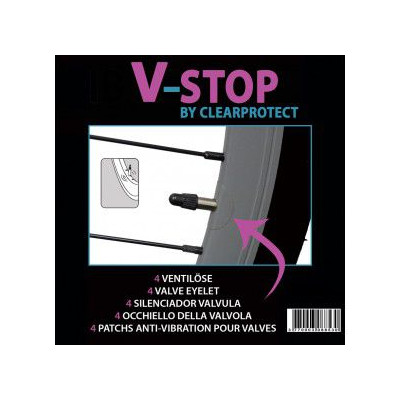  Film antivibration CLEARPROTECT transparent V-stop 4 pièces