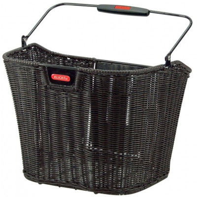  Panier avant KLICKFIX maille métal rigide Structura noir 16 litres