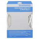  Cables+Gaine SHIMANO frein route PTFE Blanche