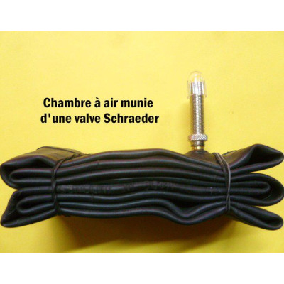 Chambre à air SCHWALBE vélo Standart AV2L VS butyl noire,