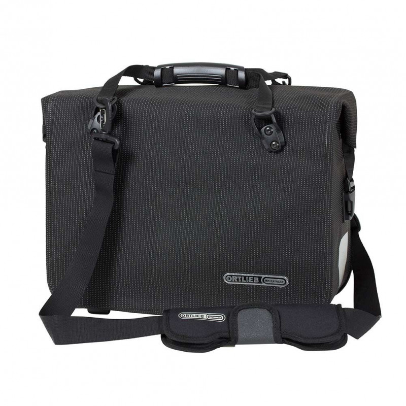 Sacoche arrière latérale - ORTLIEB Office Bag High Visibility QL3.1 F70952 21L Noir